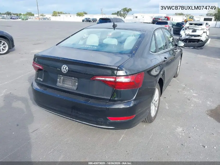 3VWCB7BUXLM074749 2020 Volkswagen Jetta 1.4T R-Line/1.4T S/1.4T Se/S