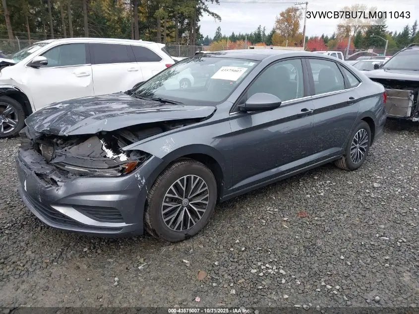 3VWCB7BU7LM011043 2020 Volkswagen Jetta 1.4T R-Line/1.4T S/1.4T Se/S