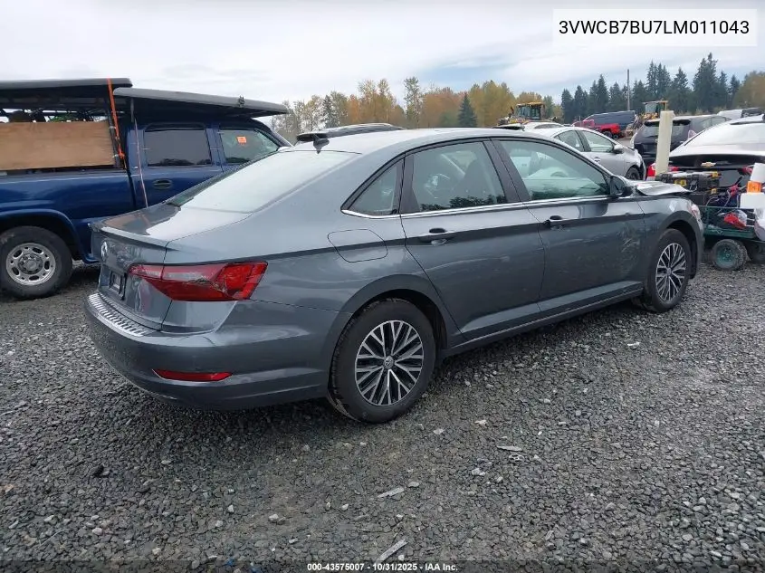 3VWCB7BU7LM011043 2020 Volkswagen Jetta 1.4T R-Line/1.4T S/1.4T Se/S