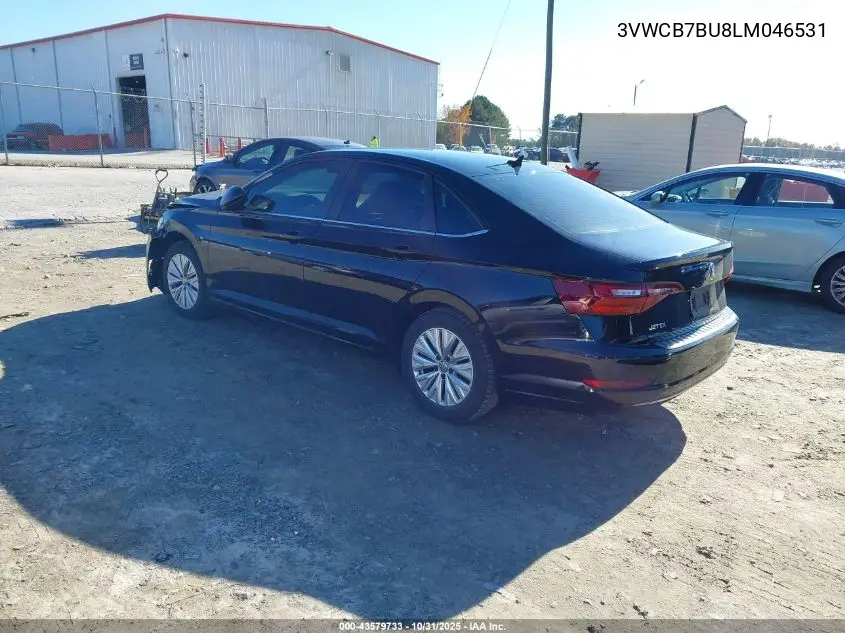 3VWCB7BU8LM046531 2020 Volkswagen Jetta 1.4T R-Line/1.4T S/1.4T Se/S