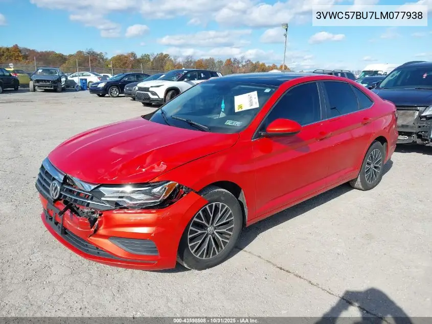 3VWC57BU7LM077938 2020 Volkswagen Jetta 1.4T R-Line/1.4T S/1.4T Se/S