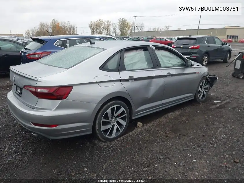 3VW6T7BU0LM003781 2020 Volkswagen Jetta Gli 2.0T Autobahn/2.0T S