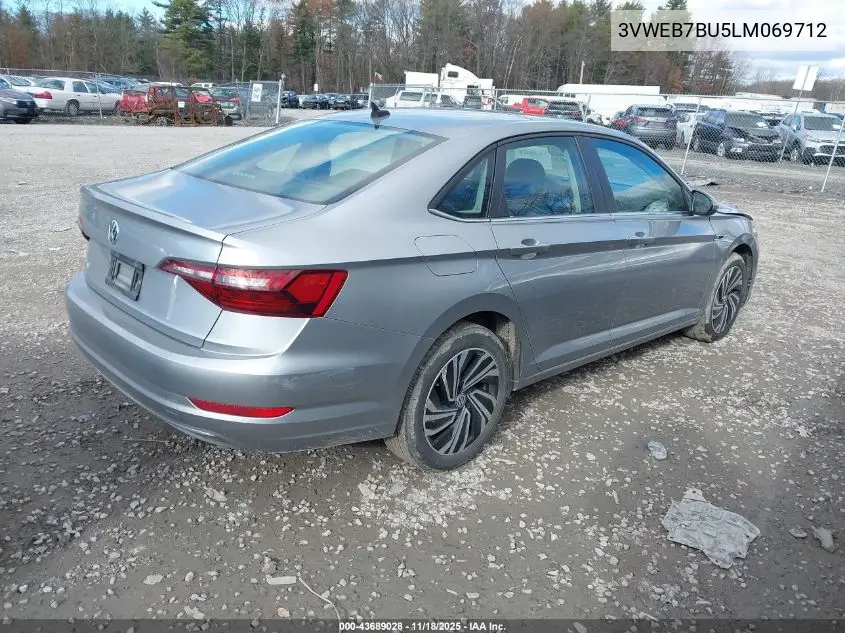 3VWEB7BU5LM069712 2020 Volkswagen Jetta 1.4T Sel
