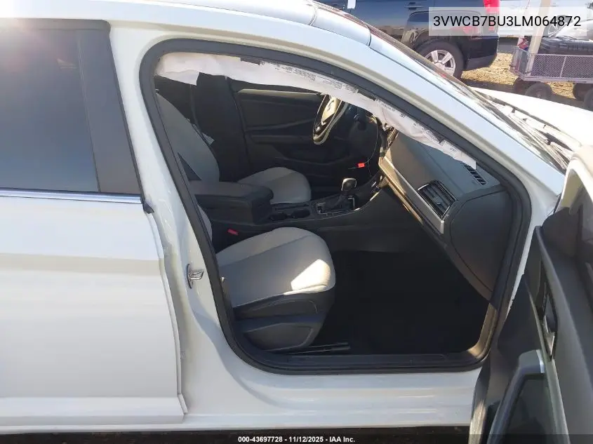 3VWCB7BU3LM064872 2020 Volkswagen Jetta 1.4T R-Line/1.4T S/1.4T Se