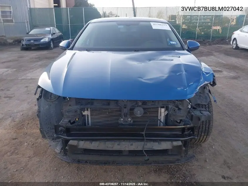 3VWCB7BU8LM027042 2020 Volkswagen Jetta 1.4T R-Line/1.4T S/1.4T Se