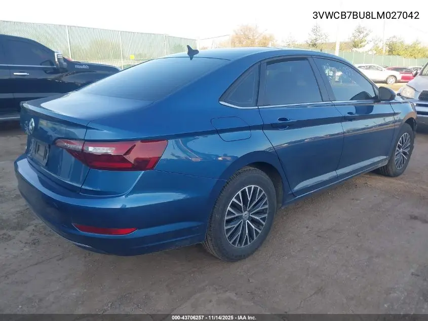 3VWCB7BU8LM027042 2020 Volkswagen Jetta 1.4T R-Line/1.4T S/1.4T Se