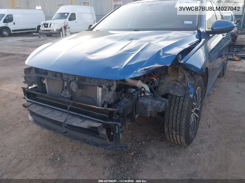 3VWCB7BU8LM027042 2020 Volkswagen Jetta 1.4T R-Line/1.4T S/1.4T Se