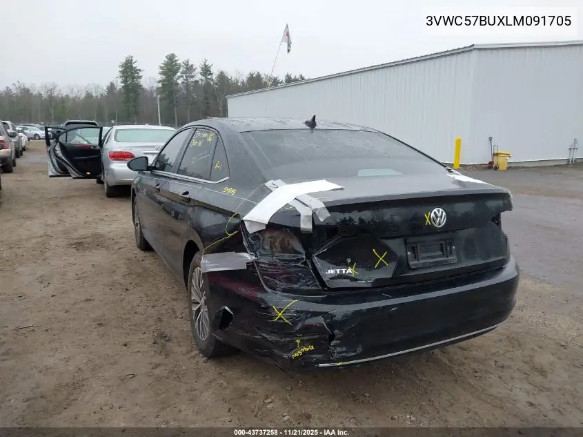 3VWC57BUXLM091705 2020 Volkswagen Jetta 1.4T R-Line/1.4T S/1.4T Se