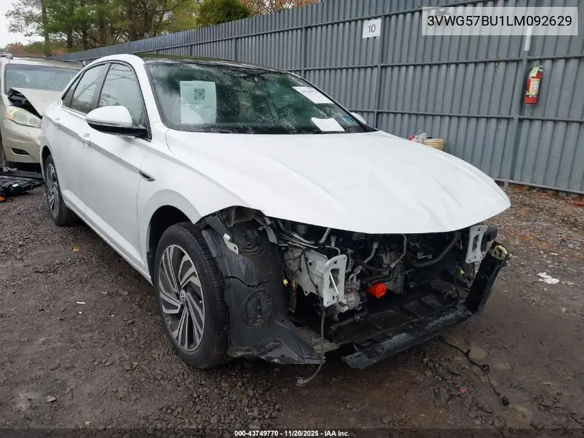 3VWG57BU1LM092629 2020 Volkswagen Jetta 1.4T Sel Premium