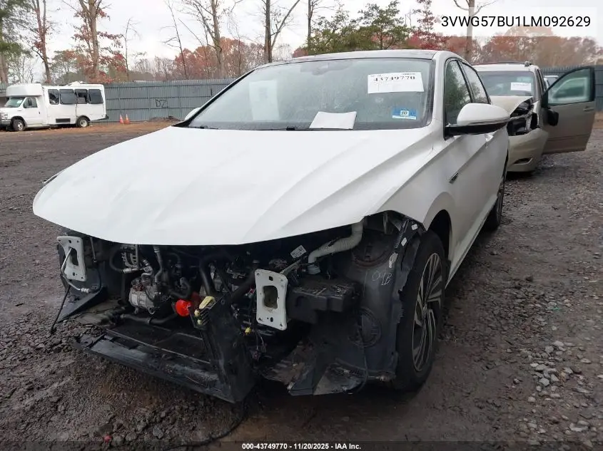 3VWG57BU1LM092629 2020 Volkswagen Jetta 1.4T Sel Premium
