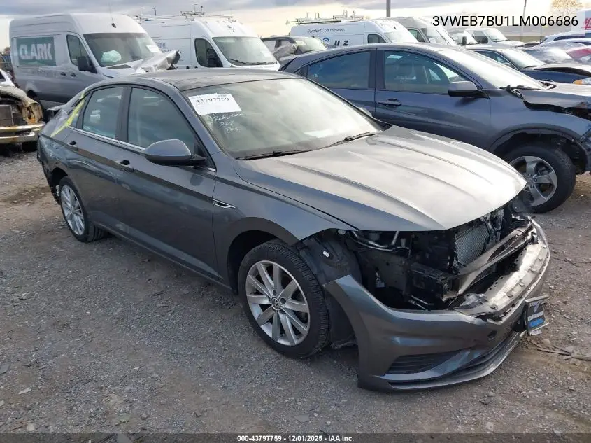 3VWEB7BU1LM006686 2020 Volkswagen Jetta 1.4T Sel