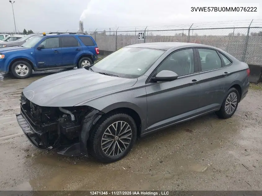 3VWE57BU0MM076222 2021 Volkswagen Jetta Highline
