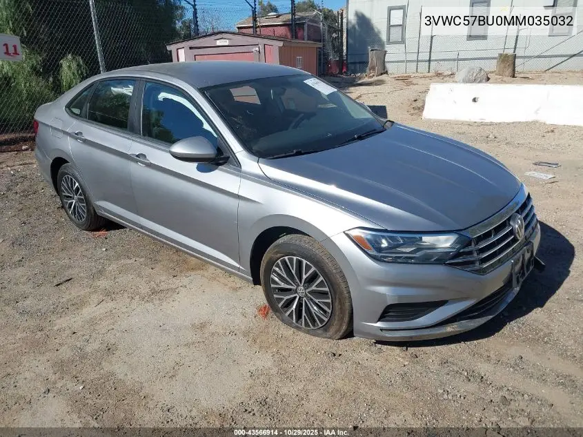 3VWC57BU0MM035032 2021 Volkswagen Jetta 1.4T R-Line/1.4T S/1.4T Se