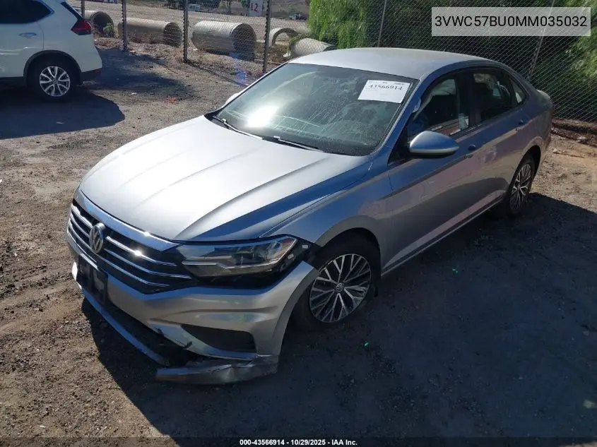 3VWC57BU0MM035032 2021 Volkswagen Jetta 1.4T R-Line/1.4T S/1.4T Se