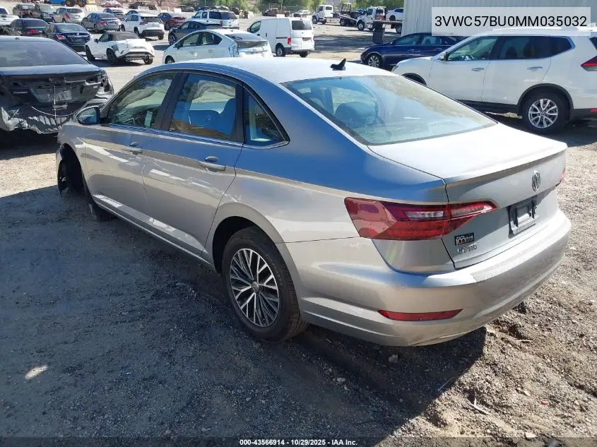 3VWC57BU0MM035032 2021 Volkswagen Jetta 1.4T R-Line/1.4T S/1.4T Se
