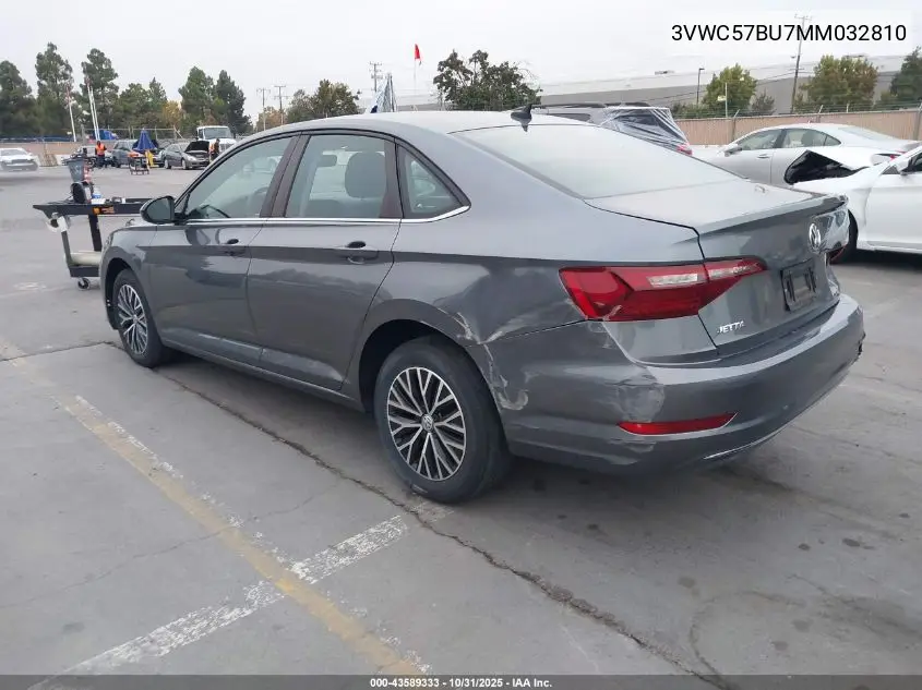 3VWC57BU7MM032810 2021 Volkswagen Jetta 1.4T R-Line/1.4T S/1.4T Se