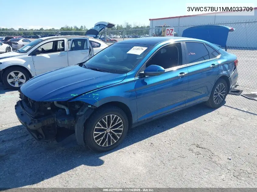 3VWC57BU1MM033709 2021 Volkswagen Jetta 1.4T R-Line/1.4T S/1.4T Se