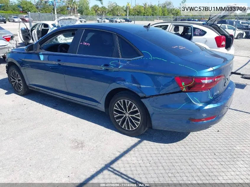 3VWC57BU1MM033709 2021 Volkswagen Jetta 1.4T R-Line/1.4T S/1.4T Se