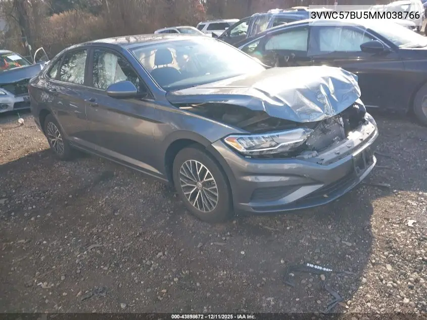 3VWC57BU5MM038766 2021 Volkswagen Jetta 1.4T R-Line/1.4T S/1.4T Se