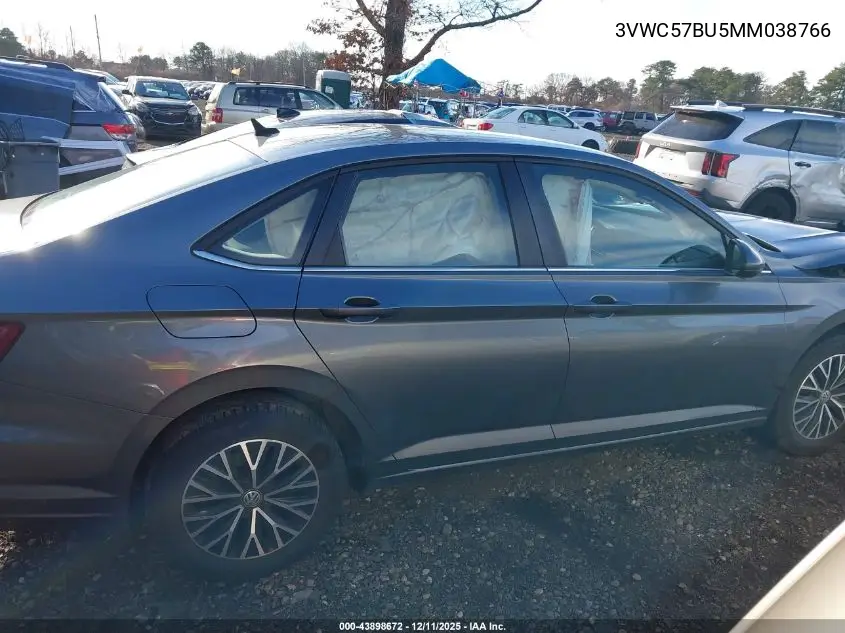 3VWC57BU5MM038766 2021 Volkswagen Jetta 1.4T R-Line/1.4T S/1.4T Se