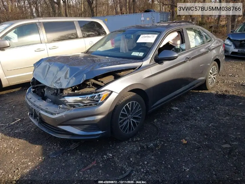 3VWC57BU5MM038766 2021 Volkswagen Jetta 1.4T R-Line/1.4T S/1.4T Se