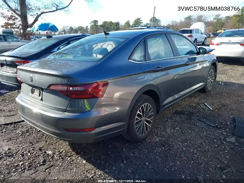 3VWC57BU5MM038766 2021 Volkswagen Jetta 1.4T R-Line/1.4T S/1.4T Se