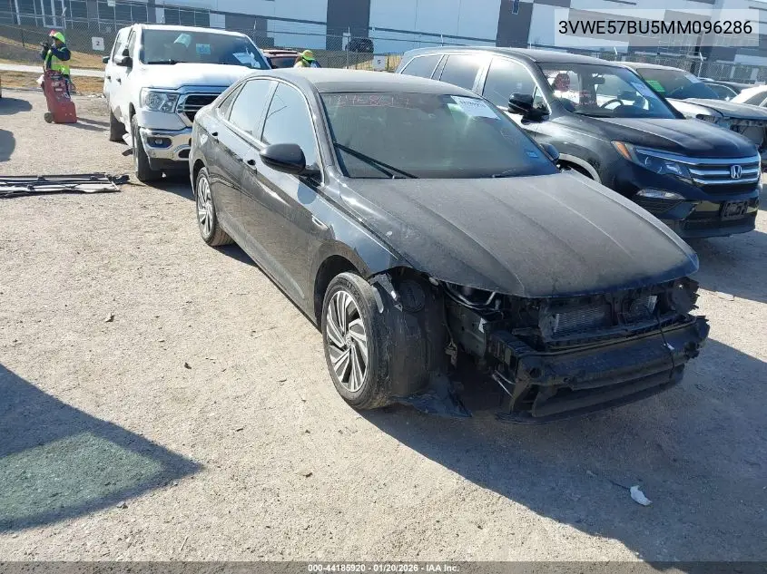 3VWE57BU5MM096286 2021 Volkswagen Jetta 1.4T Sel