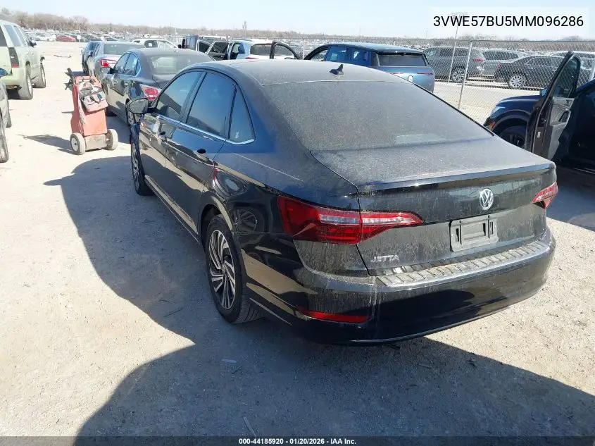 3VWE57BU5MM096286 2021 Volkswagen Jetta 1.4T Sel