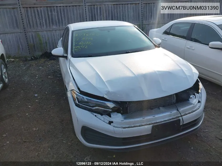 3VWCM7BU0NM031390 2022 Volkswagen Jetta