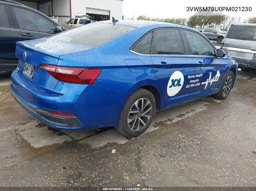 3VW5M7BU0PM021230 2023 Volkswagen Jetta 1.5T S