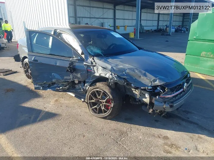 3VW2T7BUXPM012122 2023 Volkswagen Jetta Gli 2.0T Autobahn