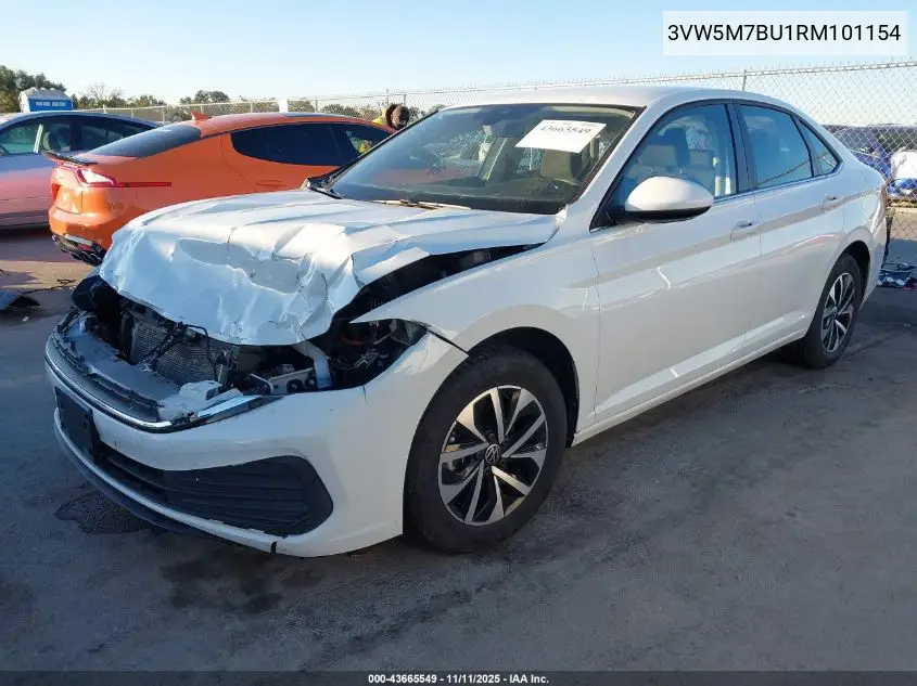 3VW5M7BU1RM101154 2024 Volkswagen Jetta 1.5T S