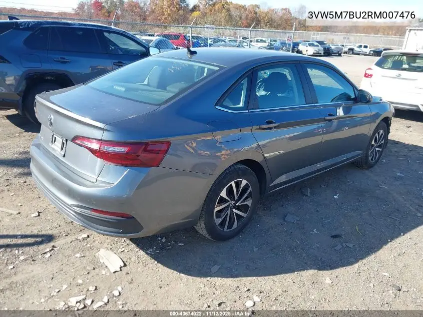 3VW5M7BU2RM007476 2024 Volkswagen Jetta 1.5T S