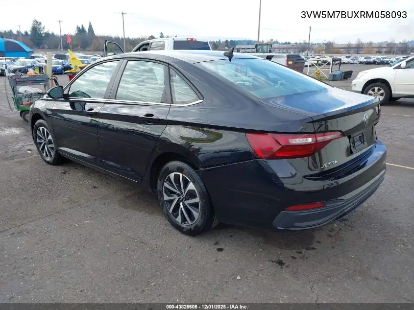 3VW5M7BUXRM058093 2024 Volkswagen Jetta 1.5T S