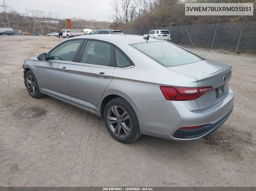3VWEM7BUXRM035851 2024 Volkswagen Jetta 1.5T Se