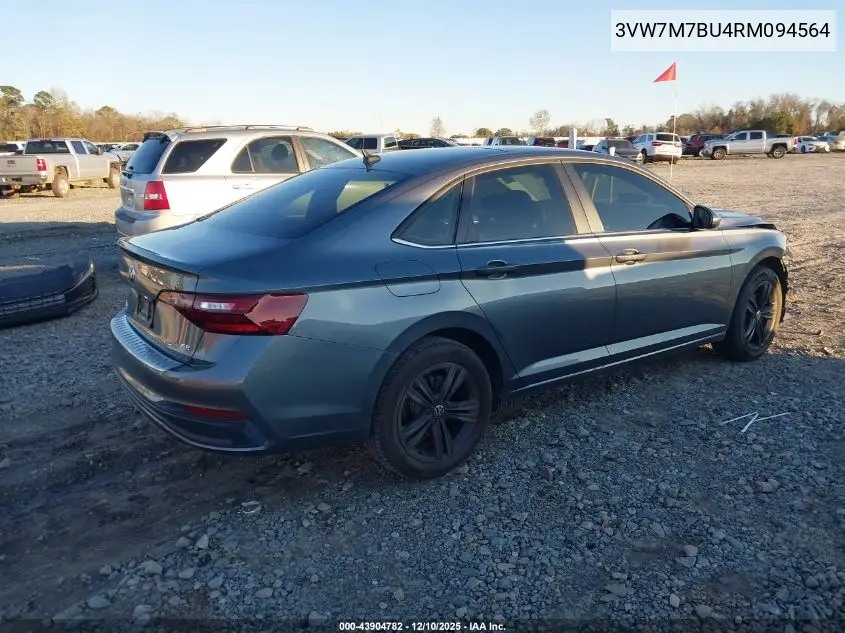 3VW7M7BU4RM094564 2024 Volkswagen Jetta 1.5T Se