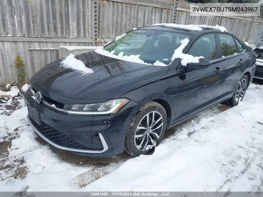 3VWEX7BU7SM043967 2025 Volkswagen Jetta Se