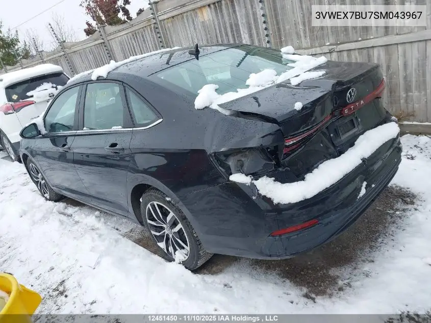 3VWEX7BU7SM043967 2025 Volkswagen Jetta Se