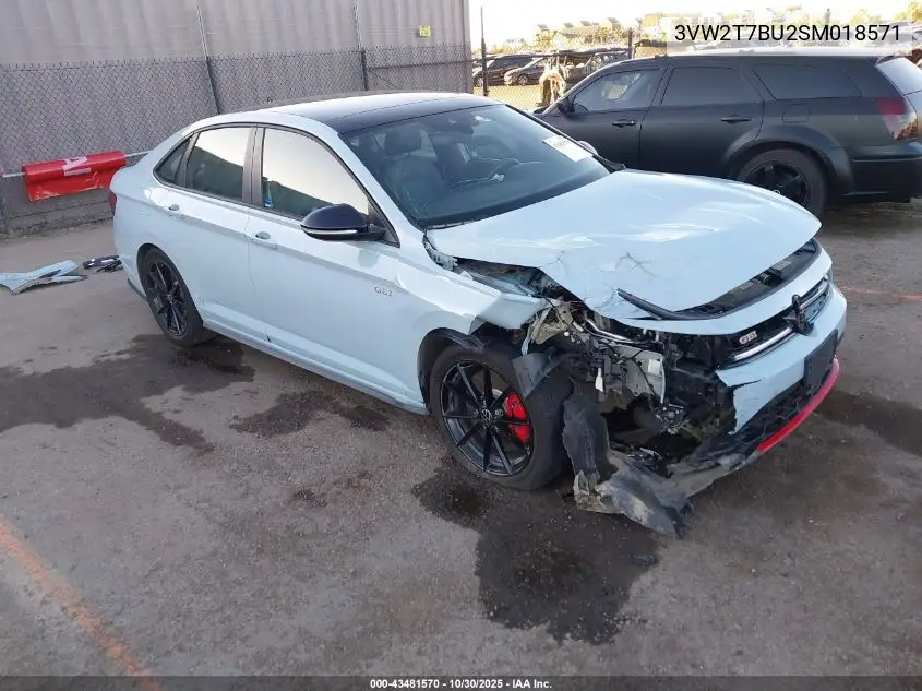 3VW2T7BU2SM018571 2025 Volkswagen Jetta Gli 2.0T Autobahn
