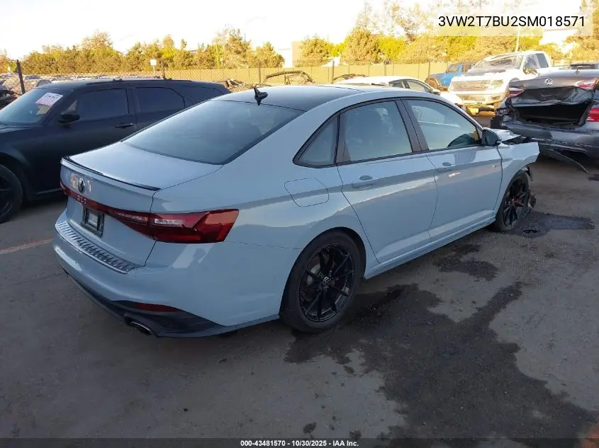 3VW2T7BU2SM018571 2025 Volkswagen Jetta Gli 2.0T Autobahn