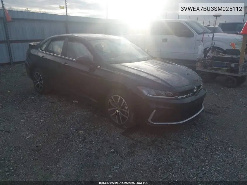 3VWEX7BU3SM025112 2025 Volkswagen Jetta 1.5T Se