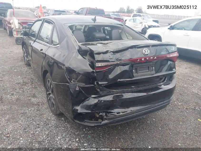 3VWEX7BU3SM025112 2025 Volkswagen Jetta 1.5T Se