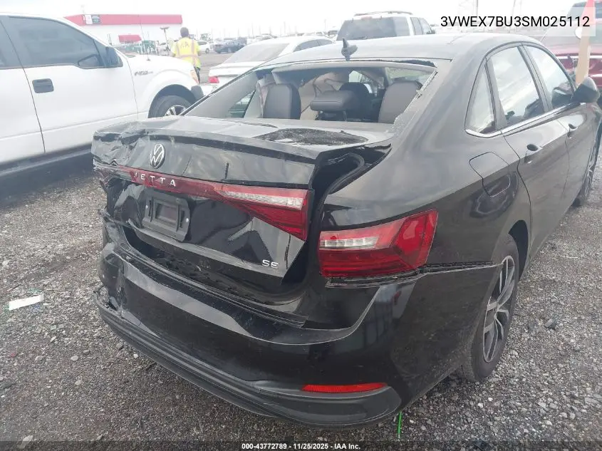 3VWEX7BU3SM025112 2025 Volkswagen Jetta 1.5T Se