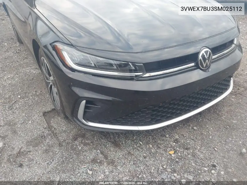 3VWEX7BU3SM025112 2025 Volkswagen Jetta 1.5T Se