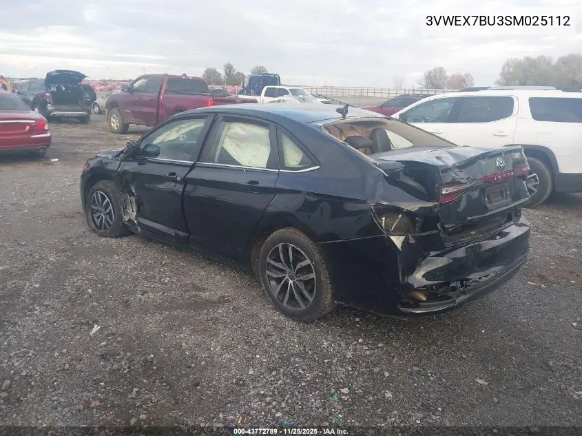 3VWEX7BU3SM025112 2025 Volkswagen Jetta 1.5T Se