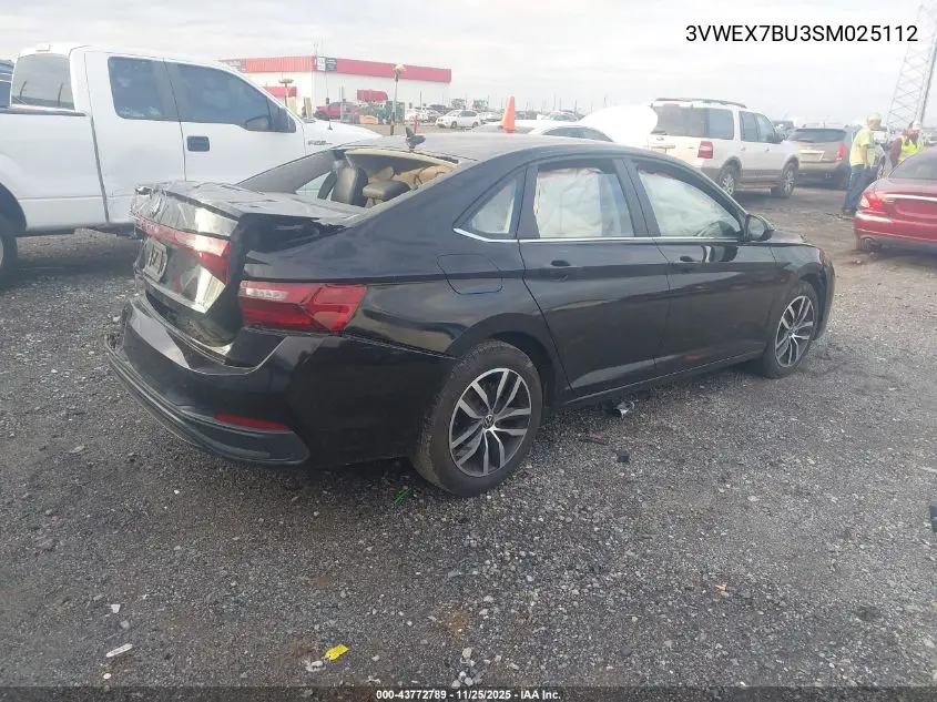 3VWEX7BU3SM025112 2025 Volkswagen Jetta 1.5T Se