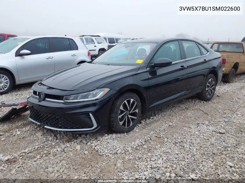 3VW5X7BU1SM022600 2025 Volkswagen Jetta 1.5T S