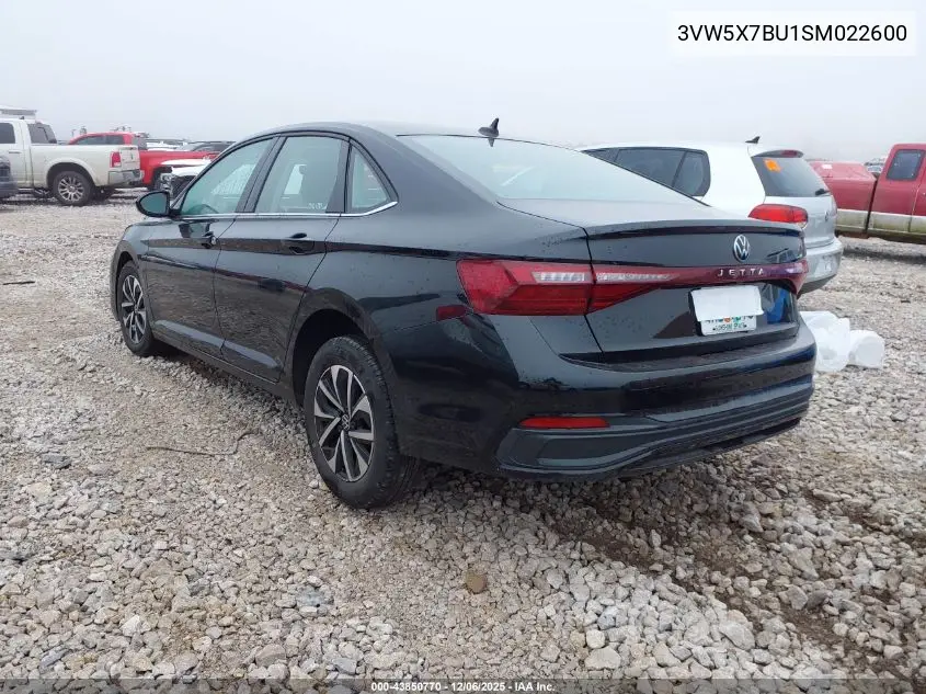 3VW5X7BU1SM022600 2025 Volkswagen Jetta 1.5T S