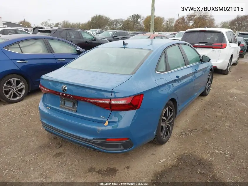 3VWEX7BUXSM021915 2025 Volkswagen Jetta 1.5T Se