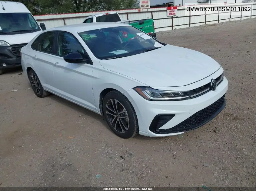 3VWBX7BU3SM011892 2025 Volkswagen Jetta 1.5T Sport